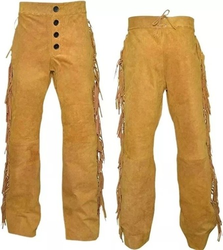 Pantaloni con frange - da, uomo