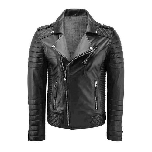 Giacca pelle biker - in,