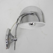Lampada abat-jour applique a parete vintage metallo cromato Space Age design 52U