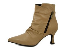 Women's Beige Tassel Leather
