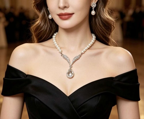Set collana orecchini - set,