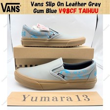 Vans slip on pelle grigio