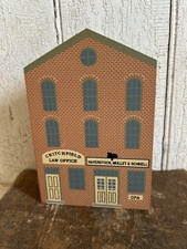 IL MIOGOLIO DEL GATTO "CPA/LAW OFFICE" Serie IX Casa in Legno da Collezione 1991