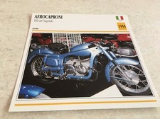 Scheda Moto Collezione Atlas Motocicletta Card Aero Caproni 125 Capriolo 1955