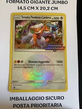 CARTA POKÉMON LEGGENDARI TORNADUS THUNDURUS LANDORUS - PROMO JUMBO GIGANTE ITA