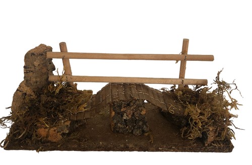 Casetta presepe ponte con - presepe,