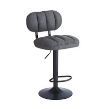 Sgabello ecopelle grigio - in,