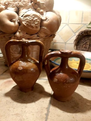 Coppia anfore vaso - anfore, biansate