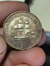 moneta antica Sudafrica  1937