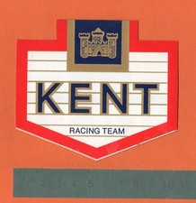Adesivo Vintage Sticker Autocollant Aufkleber Auto Tuning KENT Racing Team