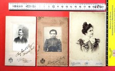 Tre Foto Antiche Su Cartoncino