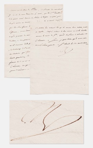 Lettera napoleone firmata - napoleone,