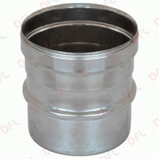 Ala manicotto raccordo attacco maschio femmina M/F Ø 12 cm 120 mm acciaio inox