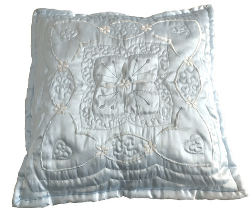 Cuscino raso ricamo - raso,
