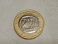 Moneta 1 Euro Grecia Gufo 2002