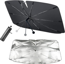 YNP Ombrello Parasole Auto Parabrezza Interno Anteriore - Modello 2025 Con Manic