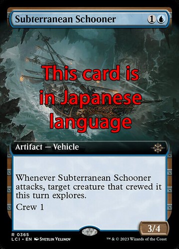 Mtg subterranean schooner - mtg, 365