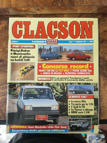 Clacson numero anno 1 - numero,