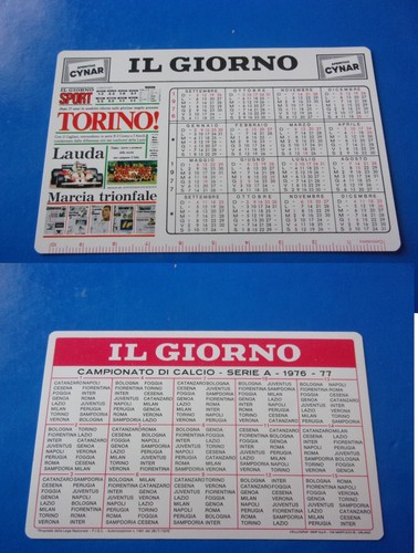 Calendario tascabile plastica