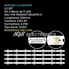 KIT 4 BARRE STRIP 7 LED TV LG