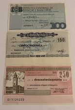 Mini assegni bancari anni 70