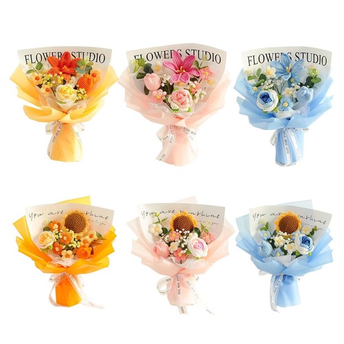 Bouquet fiori all uncinetto - di, all'uncinetto