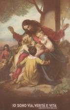 C1 - Cp Cartolina Religiosa Gesu Cristo IO SONO VIA VERITA E VIA - Fp Nvg
