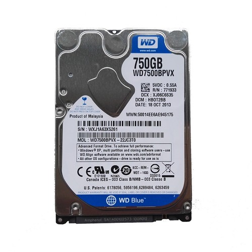 Western digital 750 - 750, gb