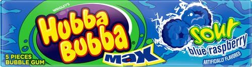 Hubba bubba sour blue lasberry - sour,
