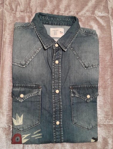 Zara camicia denim - , uomo