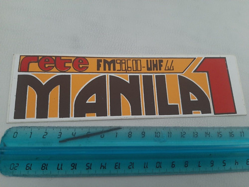 Adesivo sticker radio manila - radio,