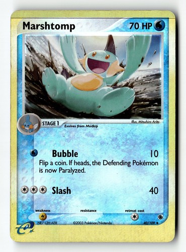 Pokemon card marshtomp - card,