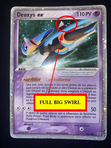 Deoxys holo big swirl em - holo, (em