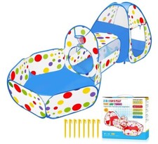 MAIKEHIGH TENDA GIOCO BAMBINI CON TUNNEL + 100 PALLINE