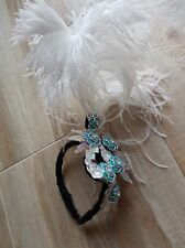 Costume Strass Testa Fascia Piuma Maschietta Copricapo 1920's Charleston Danza