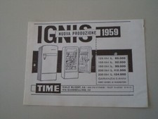 advertising Pubblicità 1959
