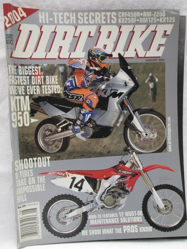 Dirt bike magazine august 2003 - bike,