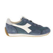 diadora Equipe H Dirty Stone Wash Lace Up  Mens Blue Sneakers Casual Shoes 17473