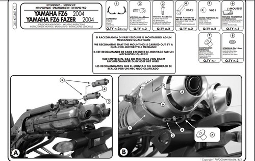 Kit montaggio givi - kit,