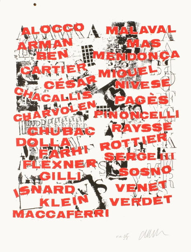 Fernandez arman lithographie - fernandez,
