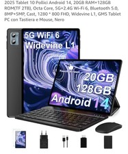 Android 14 Tablet 10 Pollici