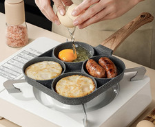 Padella Antiaderente 18cm per Pancake e Uova in Lega di Alluminio