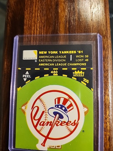 Adesivo fleer new - adesivo, yankees
