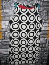 woman vintage  Desigual optical  cotton mix  dress abito cotone '90s Italy