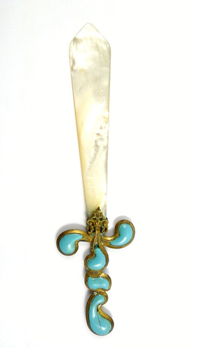 Antico tagliacarte madreperla - tagliacarte,