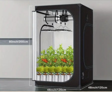 Indoor Grow Tent Kit 4x4 – Reflective Mylar 48"x48"x80" + Ventilation Dust Filte