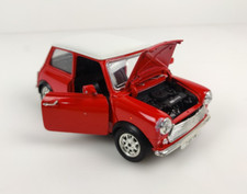 MODELLINO AUTO BURAGO MINI COOPER SCALA 1/16 DIE CAST ROSSO