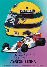 Ayrton Senna Casco McLaren Art