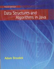 DATA STRUCTURES AND ALGORITHMS IN JAVA di Adam Drozdek 2008 Libro informatica