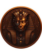 TUTANKHAMVN Egitto futuro nel passato 1 oz rame tondo Italia 2025